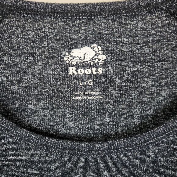 Roots Long Sleeve Space Dyed Round Neck Lightweight Shirt Large - Picture 4 of 5